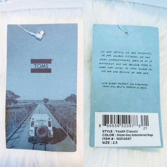 Toms Slip-On Vegan Alpargata Shoes - Picture 8 of 8